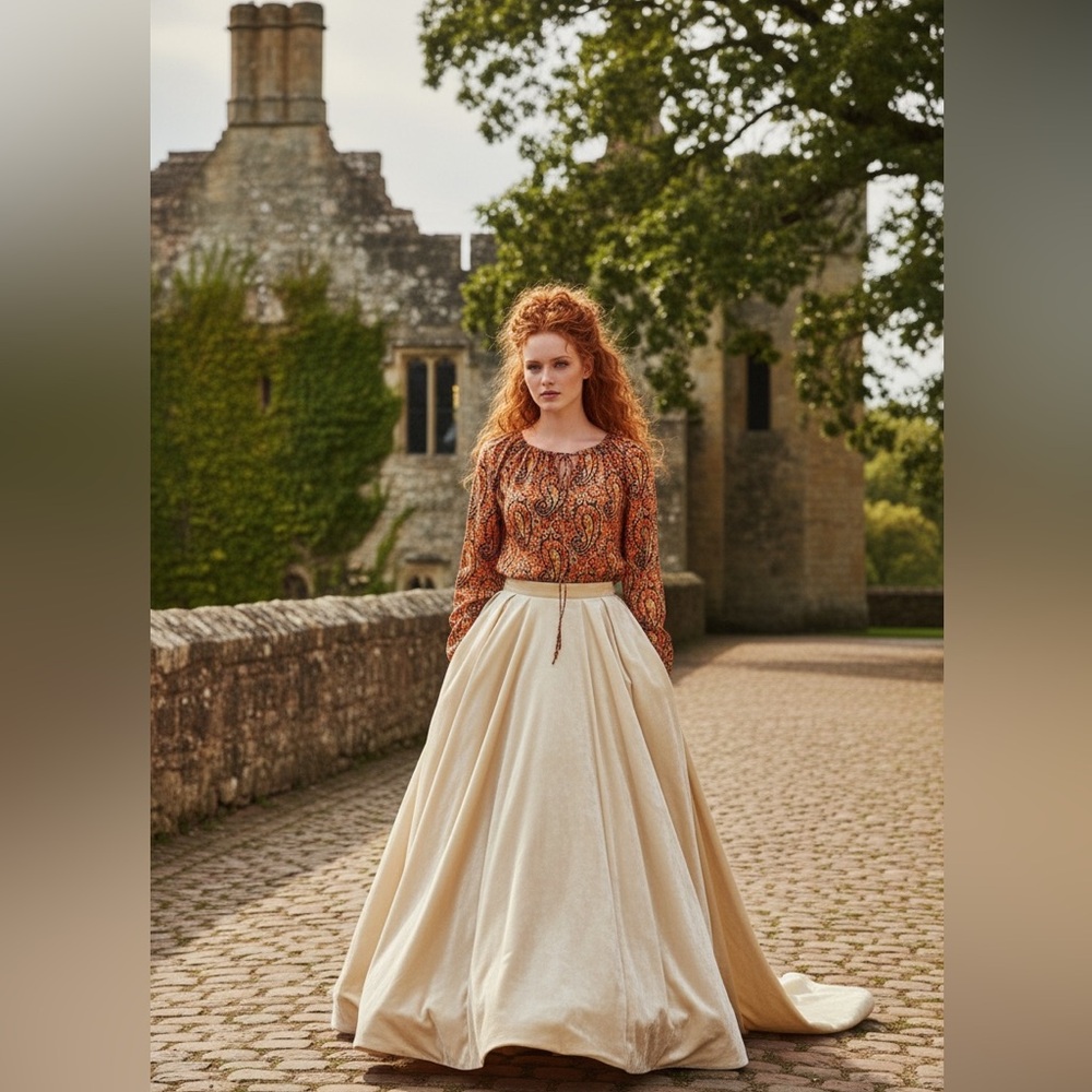 ✨ Ethereal Fairycore Paul & Joe French Silk Top – Whimsical & Fanciful ✨